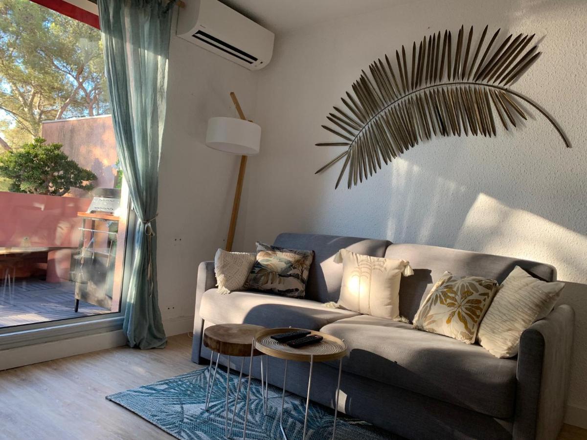 Jade - Appartement Climatise Vue Et Acces Mer Prive ラ・セーヌ・シュル・メール エクステリア 写真