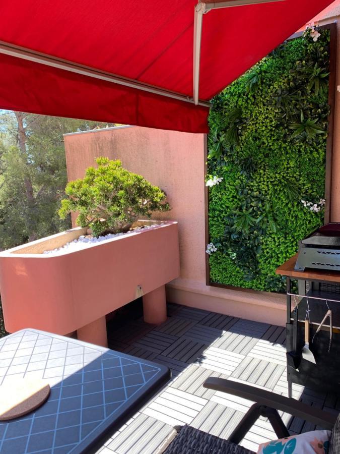 Jade - Appartement Climatise Vue Et Acces Mer Prive ラ・セーヌ・シュル・メール エクステリア 写真